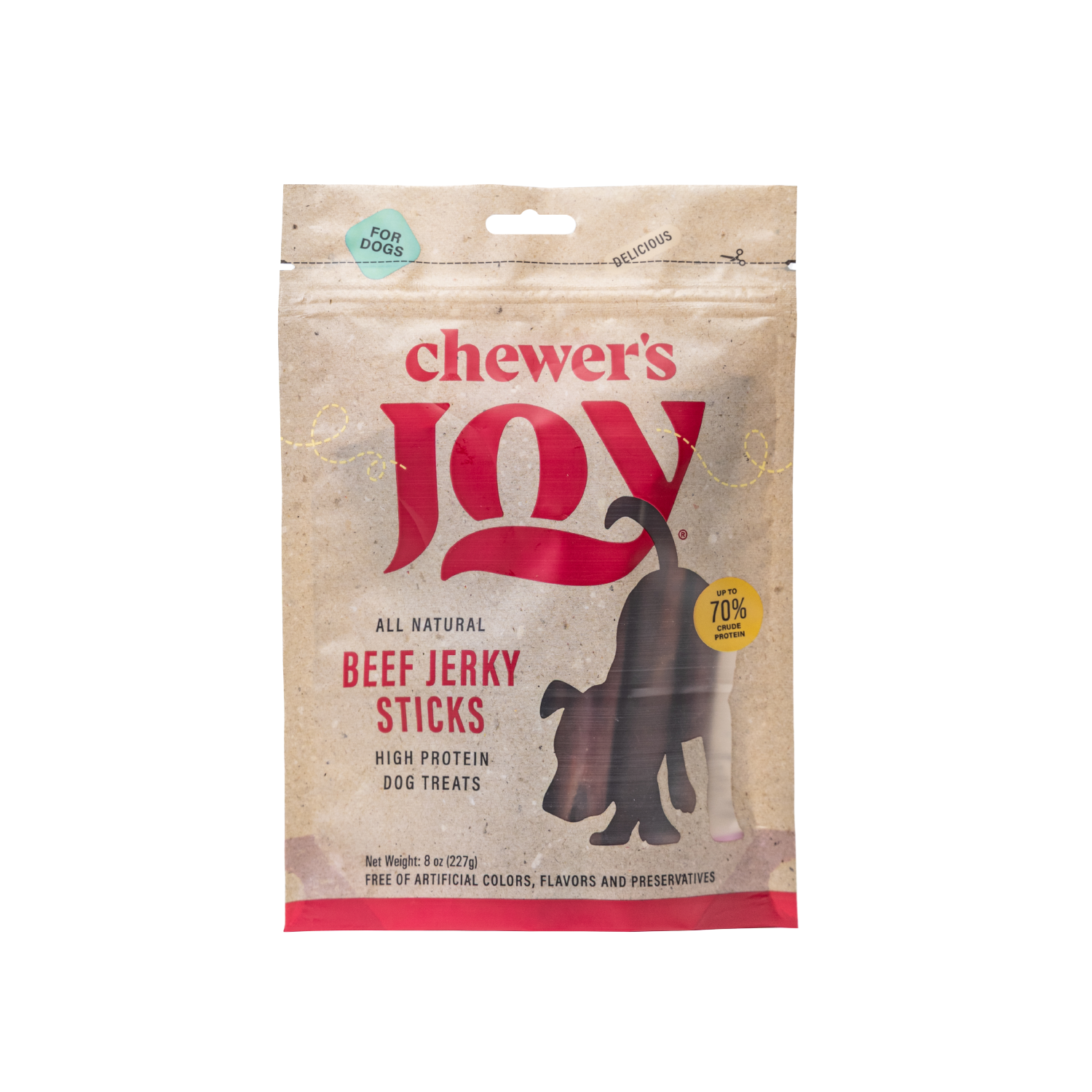 Beef Jerky Sticks for Dogs – 5-6" (8oz)-0