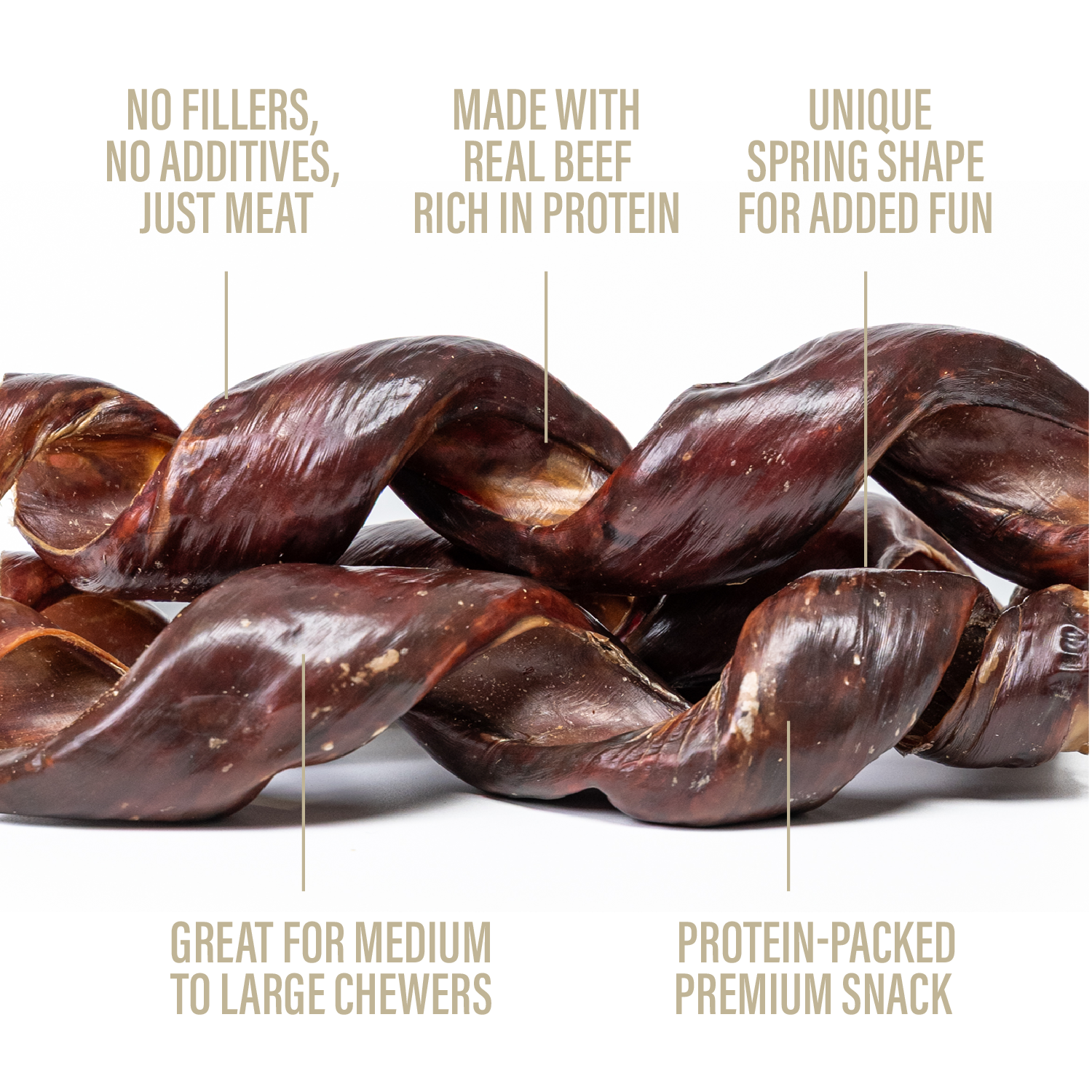 Beef Jerky Spring Sticks for Dogs – 7-8" (12 Count)-1
