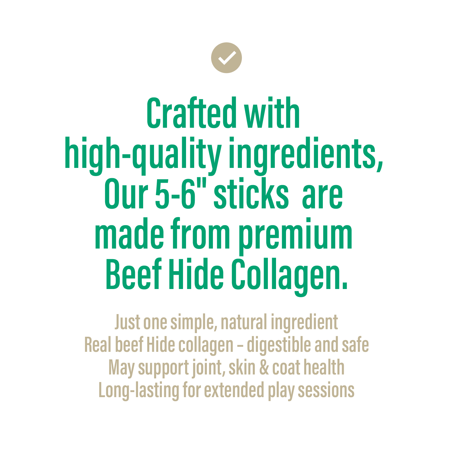 Collagen Sticks for Dogs – 5-6" (5 Count)-2