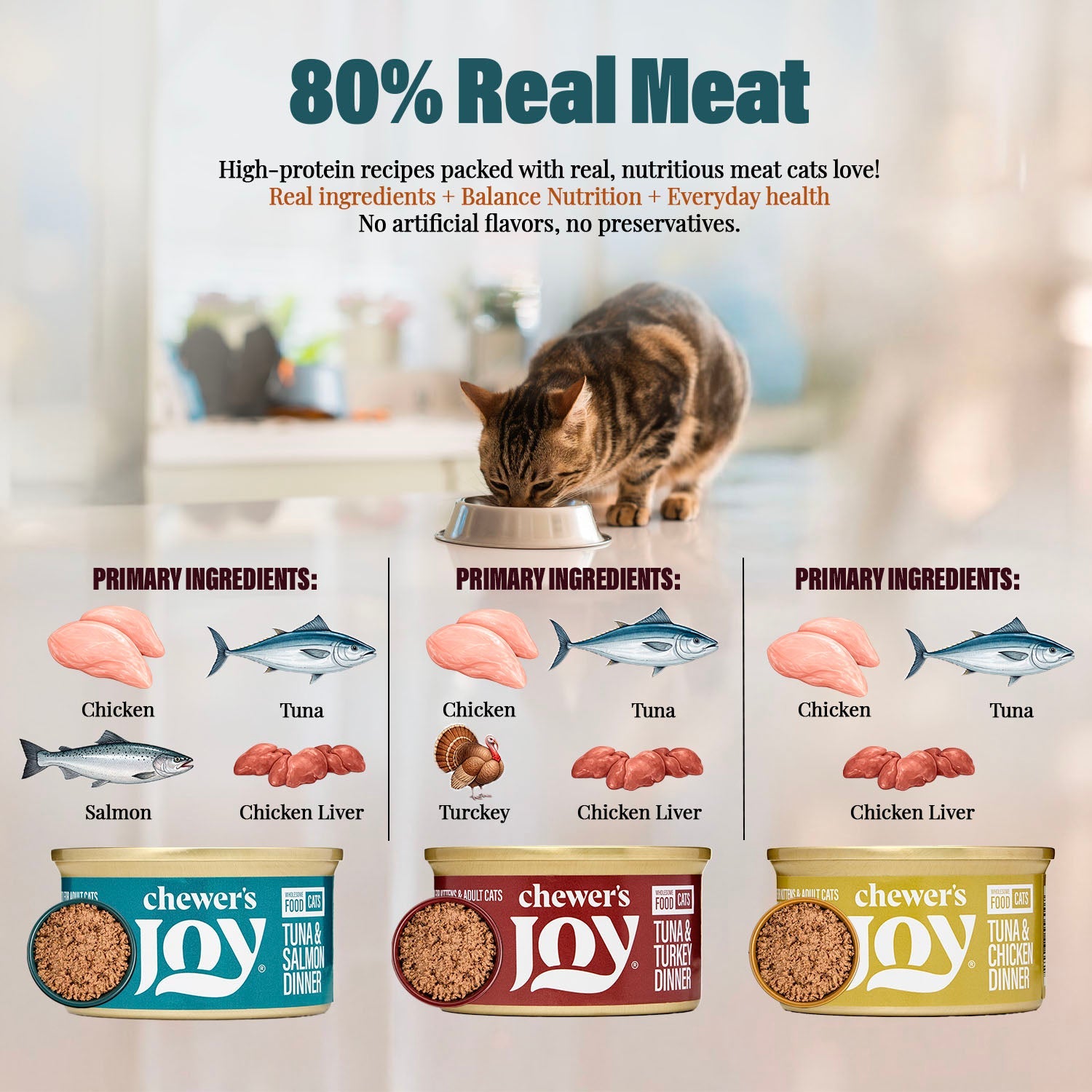 Variety Pack Dinner for Cats – 3 Flavors-1