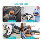 Pet Travel Haven: Expandable And Reflective Cat Carrier For Safe And Comfortable Journeys-2