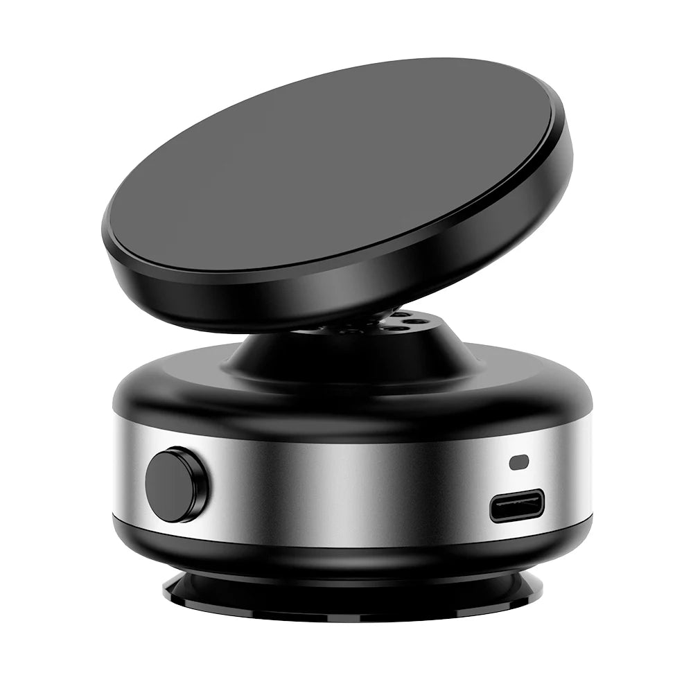 Electric Vacuum Magnetic Car Mount Stand for Cell Phone 360° Rotation Strong Suction Cup for iPhone 14 15 16 Hands-Free Holder